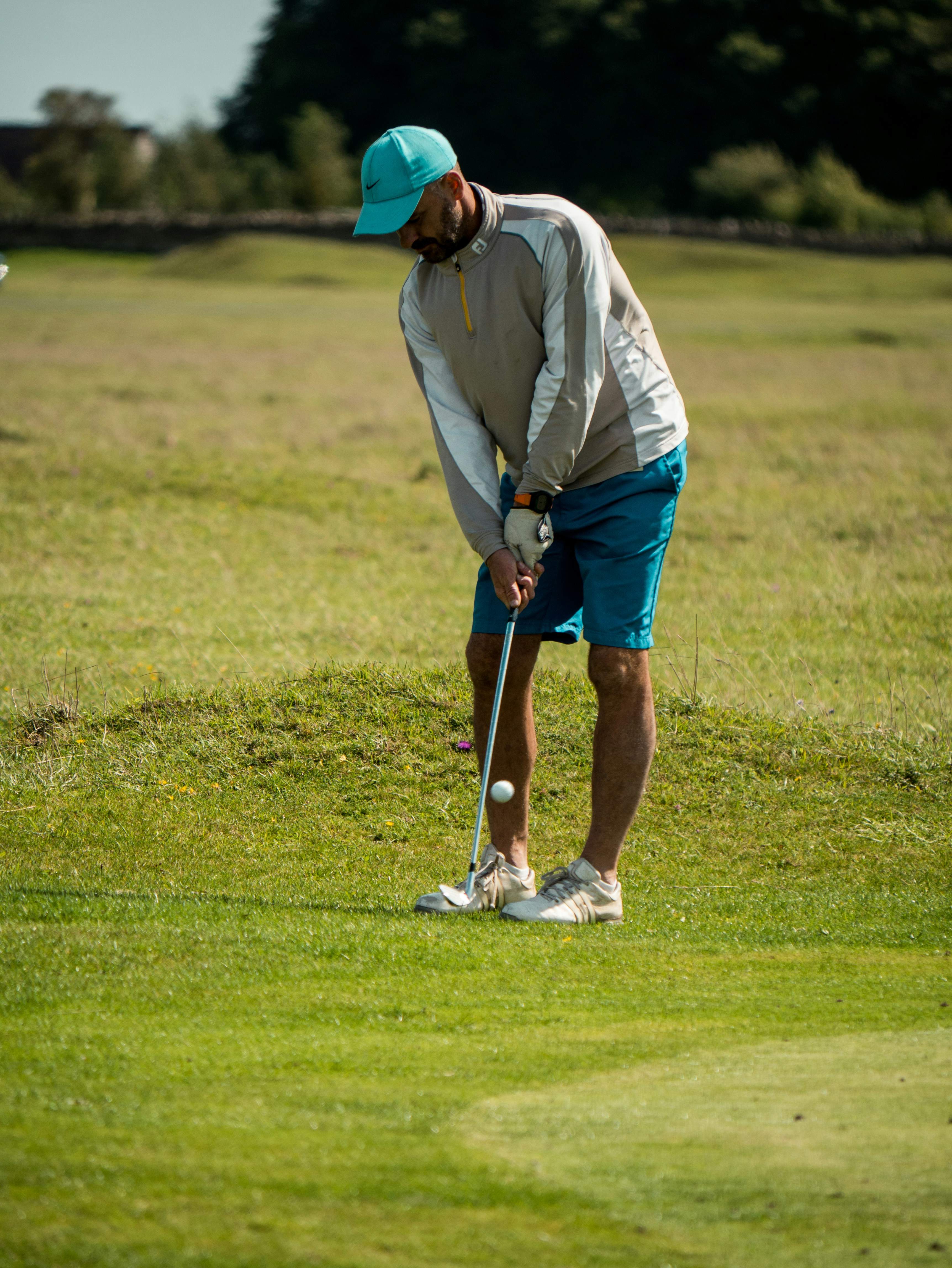 Golfer on golf course